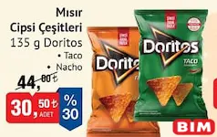 DORİTOS MISIR CİPSİ ÇEŞİTLERİ 135 G